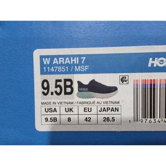 Hoka Arahi 7 - Midnight/Seafoam - No Original Box - Women's Size 9.5/Men's 8.5 - Picture 8 of 8